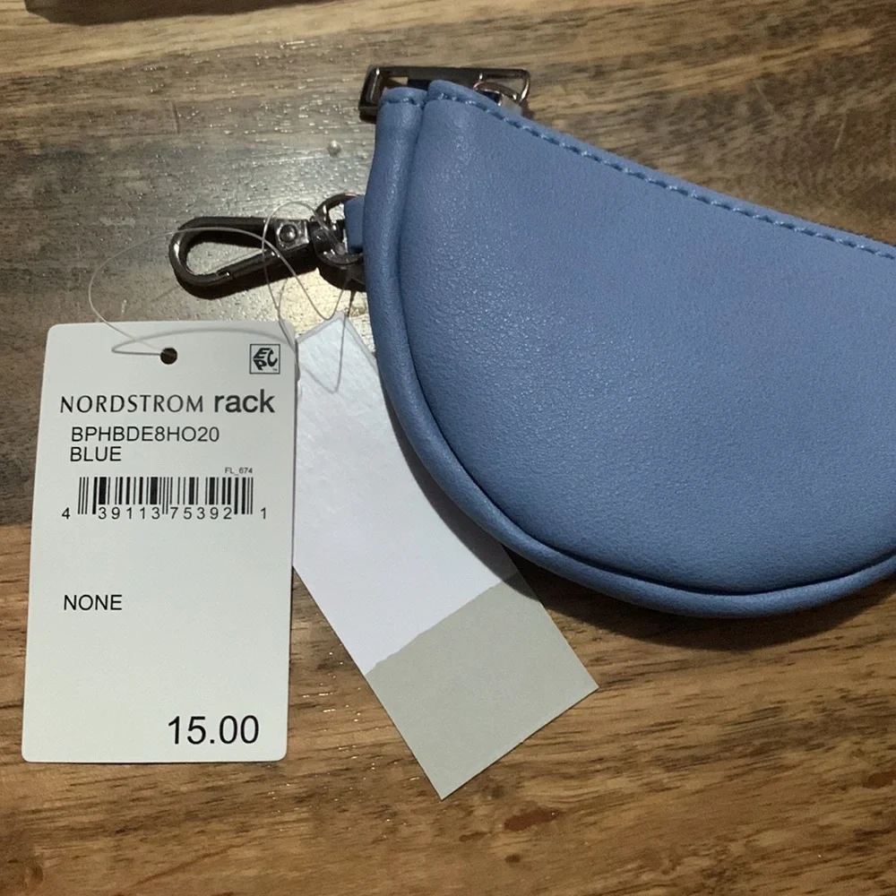 Nordstrom BP. Half Moon Pouch - Blue - NEW
